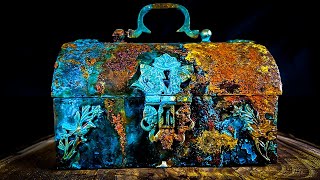 Very Beautiful Antique Jewelry Box  - Restoration ASMR