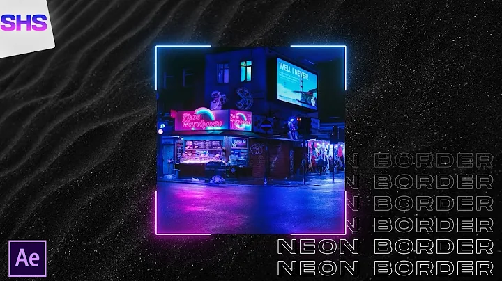 Neon Border loop with Saber - After Effects Tutorial - (Free Plugin)