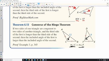 6.6 Inequalities in Two Triangles