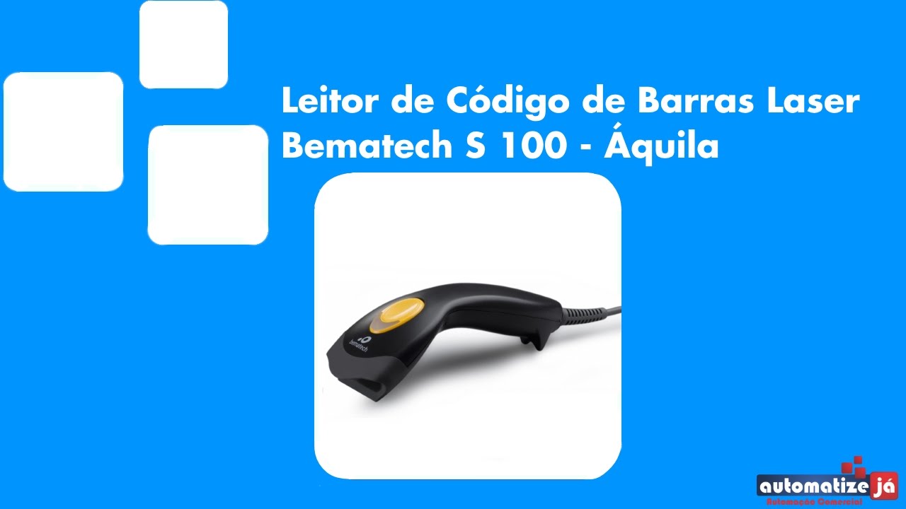 Leitor de Código de Barras Laser Bematech S 100 - Áquila