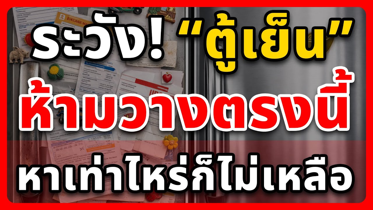 วางผิดที่ ชีวิตพังพินาศ! เช็คด่วน 3 จุดอาถรรพ์ตู้เย็น ที่หมอดูไม่เคยบอก แต่ทำให้คุณหมดตัวไม่รู้สาเหต