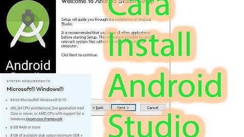 Cara Install Android Studio | Belajar Android Studio | Belajar Pemrograman Android