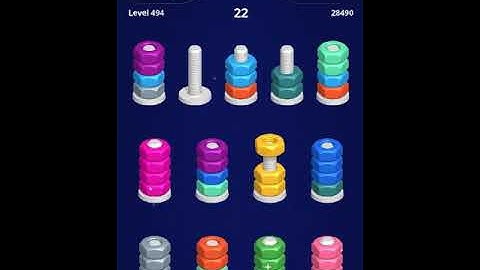 Sort Nuts Level 491 - 500 Walkthrough | PuzzleChallenge ✔️