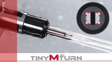 New sleeve with 4 coolant holes offers high chip evacuation! / TinyMiniTurn