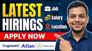 Cognizant Atlan Mercedes Biggest Hiring Drives Off-Campus Job Drives for Freshers Apply ASAP