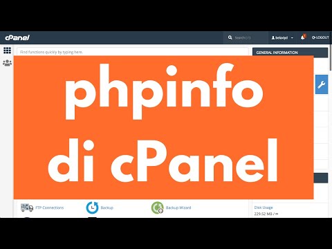 phpinfo di cPanel
