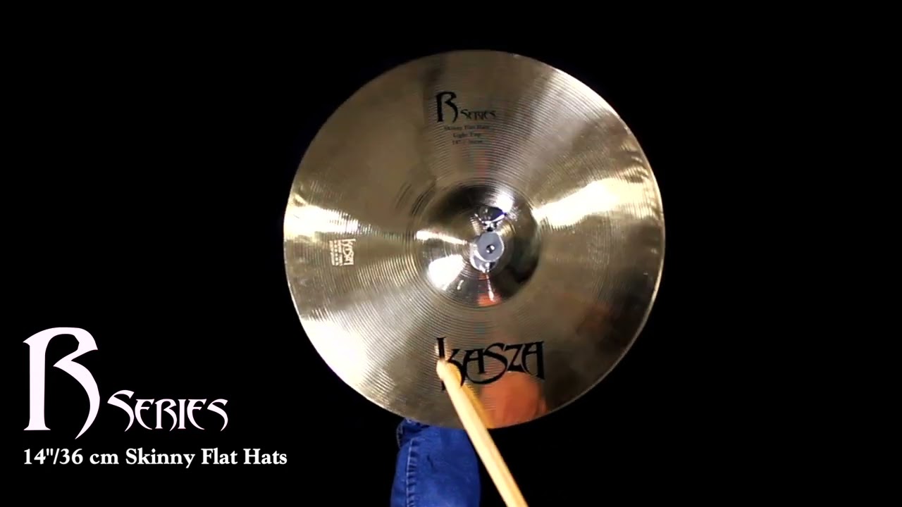 Kasza Cymbals R14HHQ 14" Skinny Flat Hi Hat Cymbal Pair (also known as "Skinny Fat Hats")