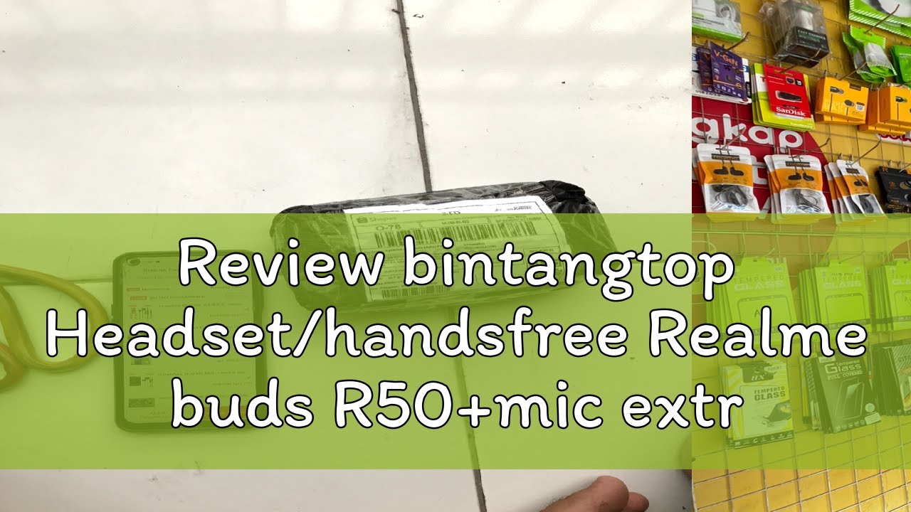 Review bintangtop Headset/handsfree Realme buds R50+mic extra bass ...