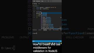 How to create middleware for client request validation in NodeJS