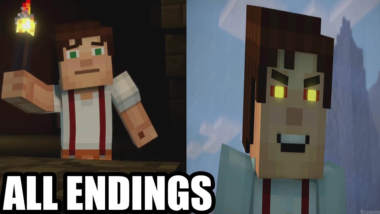 Minecraft Story Mode Season 2 Episode 3 - ALL ENDINGS ( Ending A ...