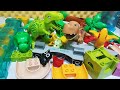 Satisfying Building Blocks ASMR Marble Run #479 Dinosaurs Jurassic World Spiral Elevator live 12