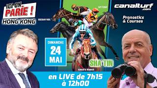 Live Hong Kong (Sha Tin). Pronostics et courses du Dim. 24 mai 2026 香港沙田现场演出