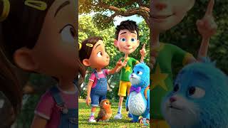 The Lost Baby Bird 🐦💛 | Cute Kids Cartoon Story | Friendship & Kindness #Shorts