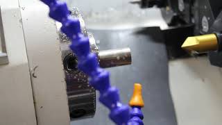 304 Stainless spacers on Tormach slant lathe. Start to finish montage.