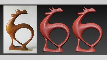 [S01] Create Wood Sculpture Model 04 in 3DsMax (Timelapse)