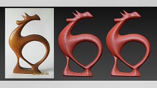 [S01] Create Wood Sculpture Model 04 in 3DsMax (Timelapse)
