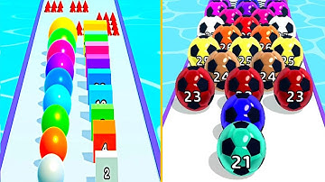 Jelly Run 2048 VS Marble Run 3D - All Levels Gameplay Android iOS Ep 1