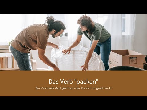 Deutsch ungeschminkt - verpacken