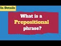 Prepositional phrases in English Grammar