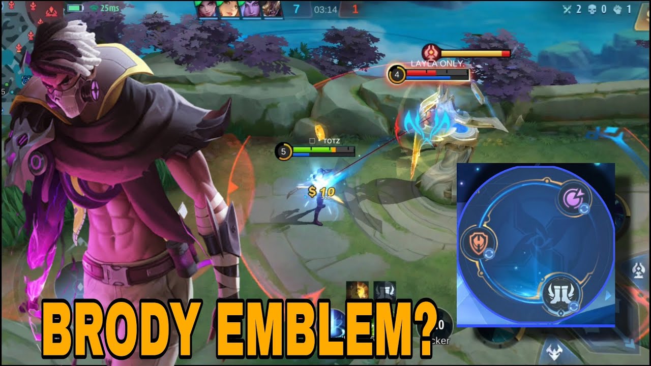 Brody gold lane emblem insane damage 2023