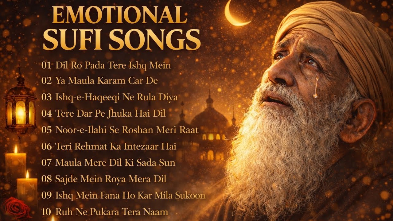 Non Stop Sufi Songs 💛 Heart Touching & Emotional Kalam | Soulful Islamic Sufi Music