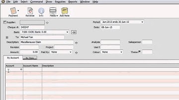 Moneyworks - How to Create a Payment Voucher