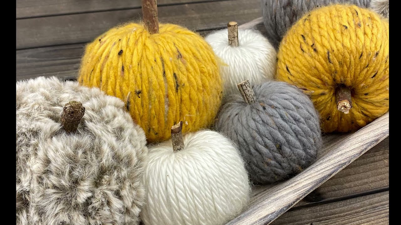 How To Make Yarn Pumpkins YouTube