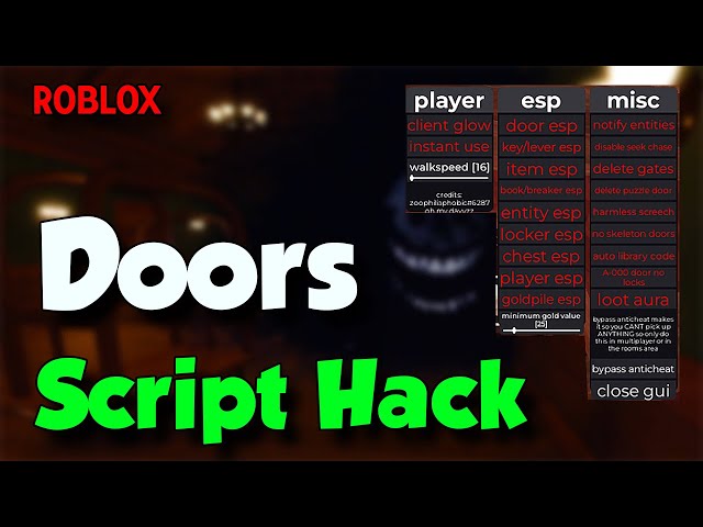 Roblox DOORS Script - Instant Interact, Skip Level & More