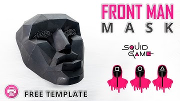 How to Make a Front Man Mask from Squid Game - Easy DIY Origami Tutorial