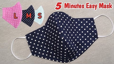 All Sizes - Very Easy New Style Pattern Mask | It Only takes 5 Minute to Sew a Best Perfect Fit Mask