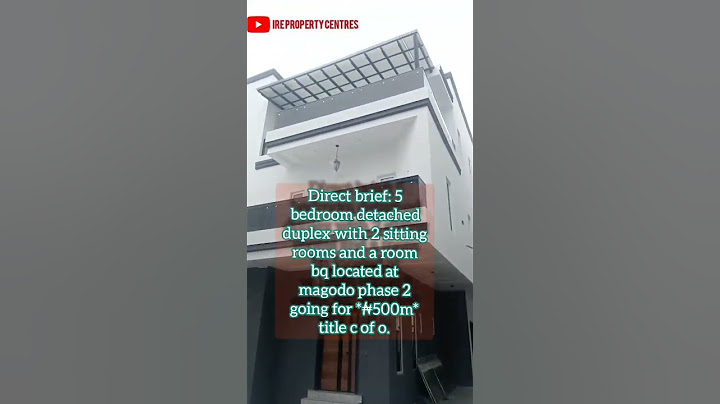 Direct brief: 5bedroom detached duplex with 2 sitting rooms and a room bq located at magodo phase 2