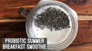 Probiotic Summer Smoothie for Weight Loss | Quick Easy Banana Butter Milk Breakfast Smoothie Recipe