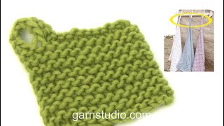 How to knit a strap on to a towel