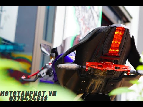 Video R15v3 độ ốp đuôi kiểu R1| Sơn cave PKL | Moto Tấn Phát - youtube