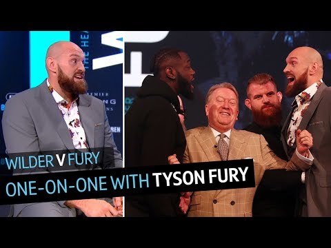 One-on-one with Tyson Fury: Reacting to his press conference clash with Deontay Wilder