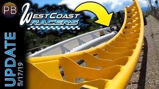 West Coast Racers Construction Update 5/17/19 | Six Flags Magic Mountain's New Coaster!