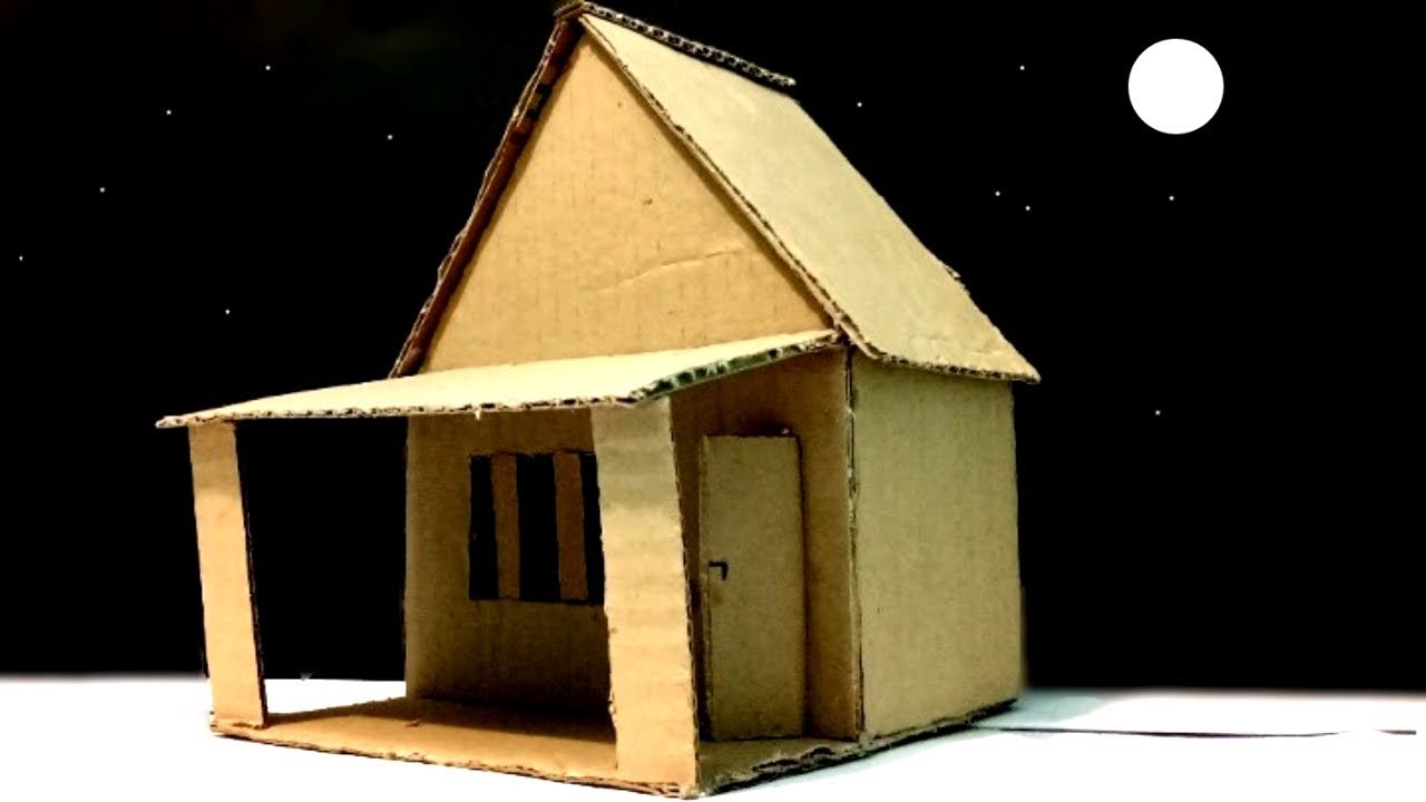 Cara Membuat Miniatur Rumah Sederhana  Dari Kardus  Bekas 