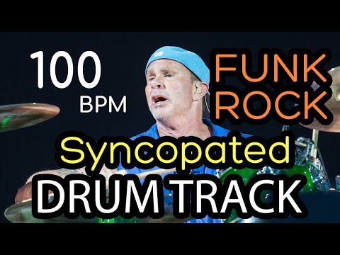 FUNK ROCK Syncopated 🌶️ 100 BPM 🌶️  Drum Track