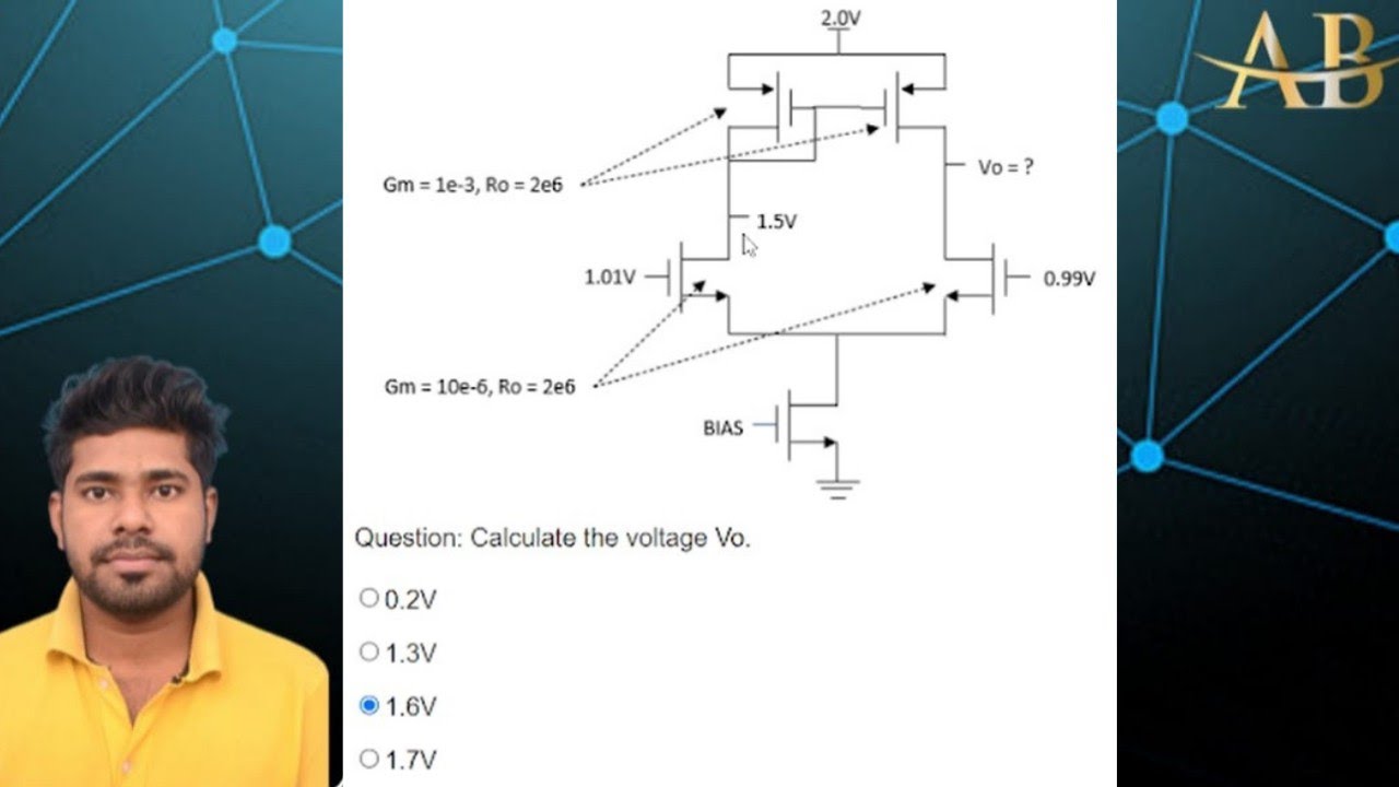 What is the Gain of the Differential pair with active load Amplifier