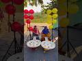 Poping balloon challenge Family steel ball roll #shorts #game
