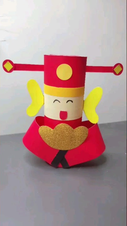 DIY Chai sen dao | God of wealth #papercraft #shorts