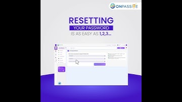 Reset your ONPASSIVE Ecosystem password