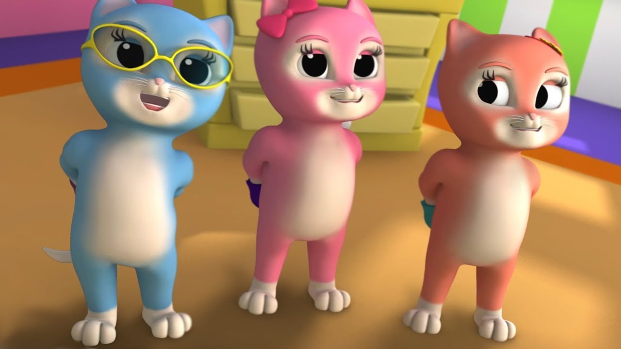 Three Little Kittens | Kids Song | Nursery Rhymes | Songs For ...