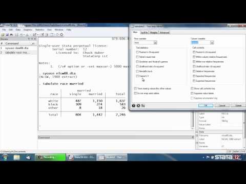 Video: Come si trova la statistica del test per Chi Square in StatCrunch?