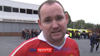 Andy Tate reacts to Manchester United's 6-1 defeat to Manchester City