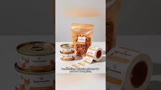 Custom Pet Product Labels 🐾 #PetLabel #CustomStickers #AdhesiveLabel #FoodLabel