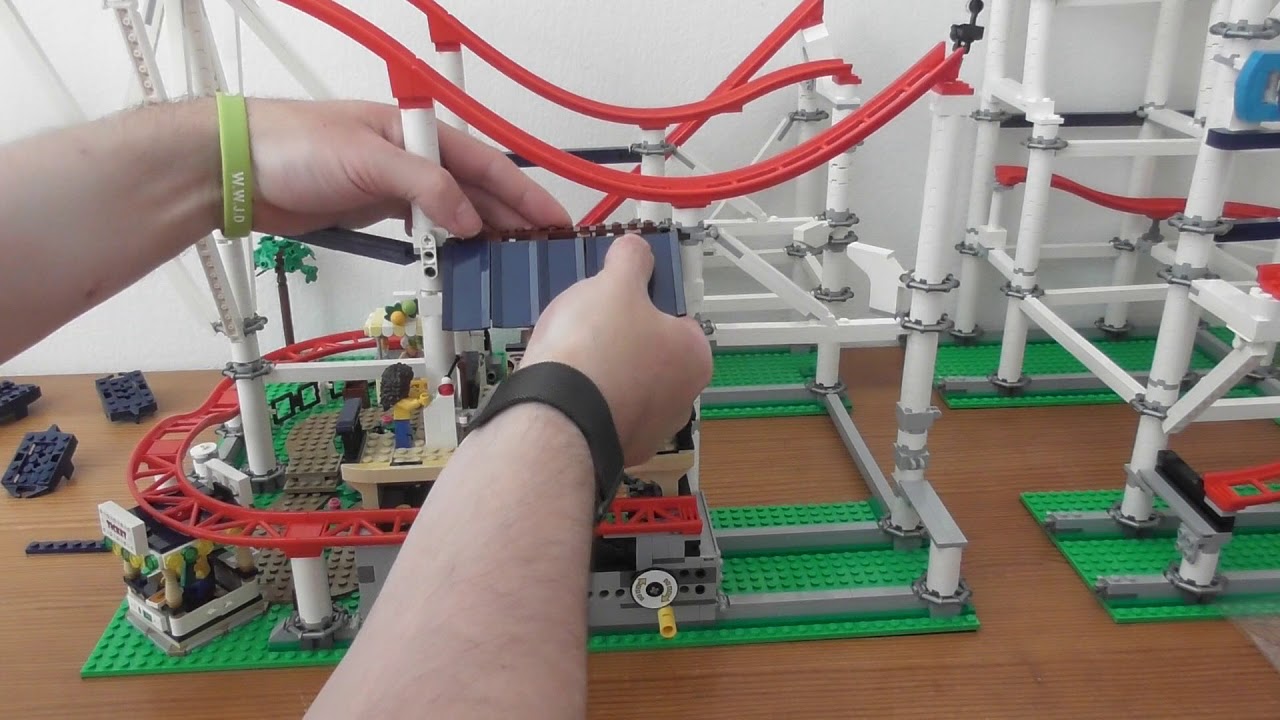 Building Lego Creator Roller Coaster SET 10261 PART 11 - YouTube