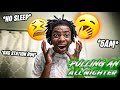 Attempting to Pull My FIRST All Nighter! *i stayed up until 5am* | J A Y L E N