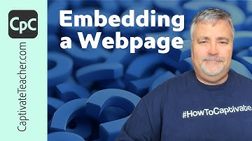 Adobe Captivate - Embedding a Web Page into Your  eLearning Project
