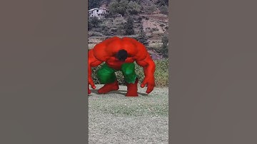 Hollywood Red Hulk transformation in real life #shorts